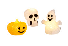 Figur med LED-lys assorteret